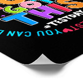 Der Test-Tag Rock Test-Lehrer Poster (Ecke)
