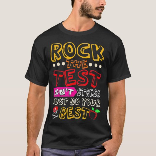 Der Testlehrer startete die Testprüfung T T-Shirt (Vorderseite)