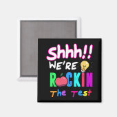 Der Testtag bricht den Testläufer ab Magnet (Vorderseite/Rückseite)