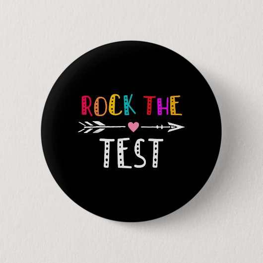Der Testtag des Testlehrers: Funny Teache Button (Vorderseite)