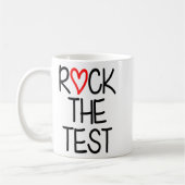 Der Testtag des Testlehrers: Funny Teache Kaffeetasse (Links)