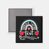 Der Testtag des Testlehrers: Funny Teache Magnet (Vorderseite/Rückseite)