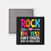 Der Testtag des Testlehrers: Funny Teache Magnet (Vorderseite/Rückseite)
