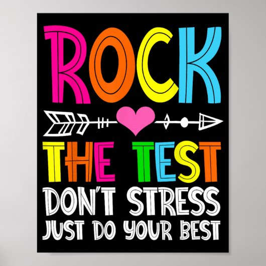 Der Testtag des Testlehrers: Funny Teache Poster (Vorne)