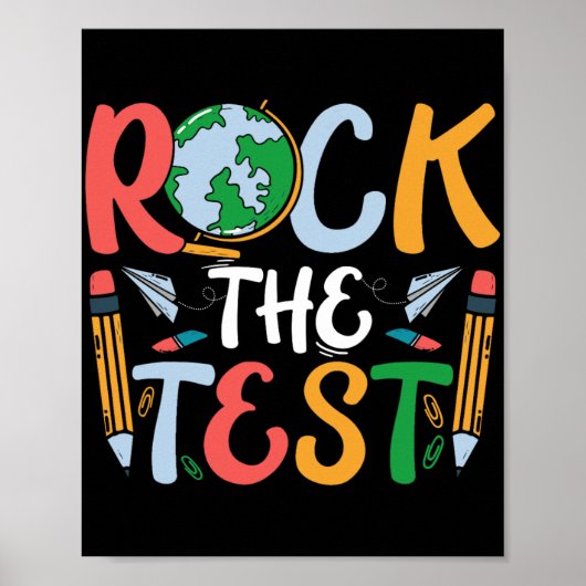 Der Testtag des Testlehrers: Funny Teache Poster (Vorne)