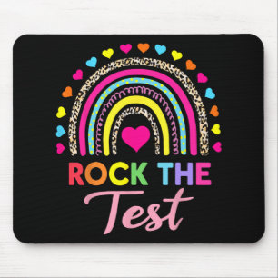 Der Testtag Lehrer Testtag Rainbow Leop Mousepad