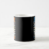 Der Testtag Retro Groovy Lehrer Student Kaffeetasse (Mittel)