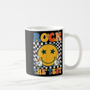 Der Testtag Retro Groovy Lehrer Student Kaffeetasse