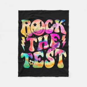Der Testtag Retro Hippie Motivierend Tee Fleecedecke
