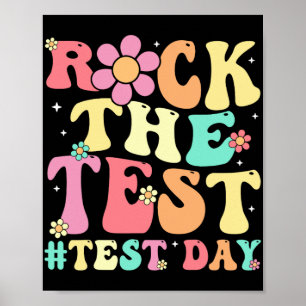 Der Testtag Retro Motivierend Teacher St. Poster
