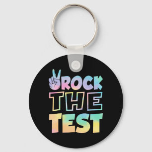 Der Testtag Retro Motivierend Teacher St. Schlüsselanhänger
