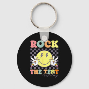 Der Testtag Retro Motivierend Teacher St. Schlüsselanhänger