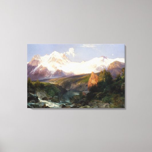 Der Teton-Bereich Leinwanddruck (Vorderseite)