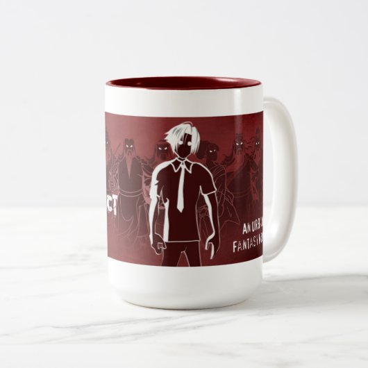 Der Tetris Effekt - große ExtraTasse Zweifarbige Tasse (VorderseiteRechts)