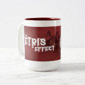 Der Tetris Effekt - große ExtraTasse Zweifarbige Tasse (Vorderseite Links)