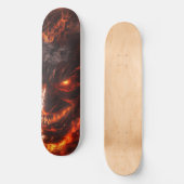 Der Teufel am Feuer Skateboard (Vorderseite)