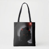 Der Teufel an der Tür selbst Portrait Tasche (Vorderseite)