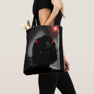 Der Teufel an der Tür selbst Portrait Tasche