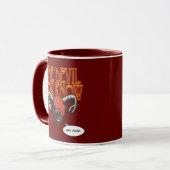 Der Teufel, den du Dk Red BG kennst Tasse (Vorderseite Links)