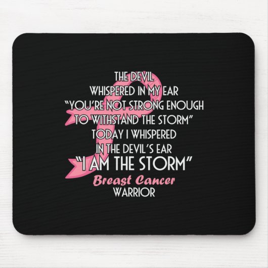 Der Teufel flüstert in meinem Ohr Ich bin der Stur Mousepad (Vorne)