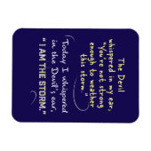 Der Teufel flüsterte in meine Ohrmagnete Christlic Magnet (Horizontal)