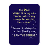 Der Teufel flüsterte in meine Ohrmagnete Christlic Magnet (Vertikal)