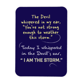 Der Teufel flüsterte in meine Ohrmagnete Christlic Magnet