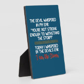 Der Teufel flüsterte in meinem Ohr Leben Inspirati Fotoplatte (Seite)