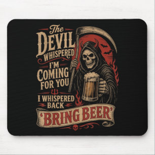 Der Teufel flüsterte Kommend Für Flüsterte Zurück Mousepad