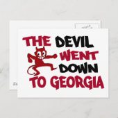 Der Teufel ging nach Georgien Postkarte (Vorne/Hinten)