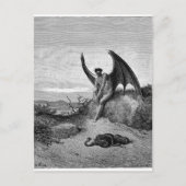Der Teufel, Gustave Dore Postkarte (Vorderseite)