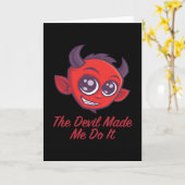 Der Teufel hat mich dazu gebracht. Karte (Gelbe Blume)