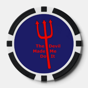 Der Teufel hat mich dazu gebracht. Pokerchips
