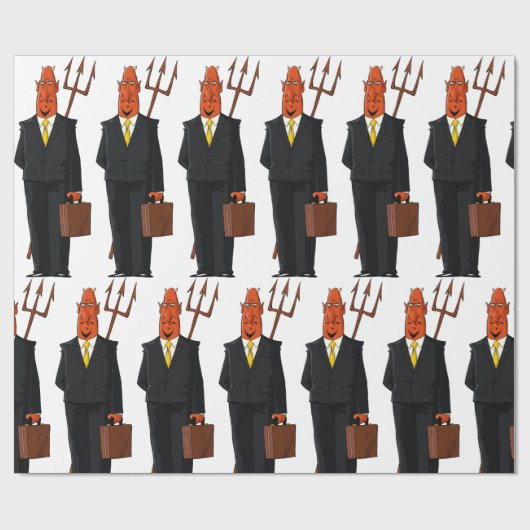 Der Teufel im Anzug Geschenkpapier (Flach)