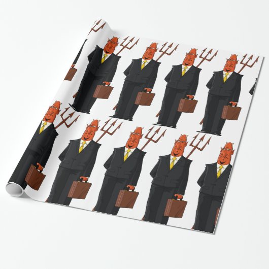 Der Teufel im Anzug Geschenkpapier (Ungerollt)