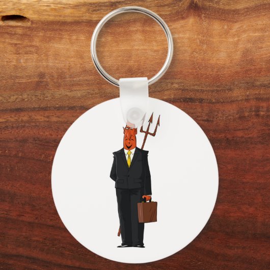 Der Teufel im Anzug Schlüsselanhänger (Vorderseite)
