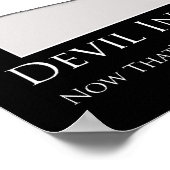Der Teufel im Detail Motivierend Poster (Ecke)