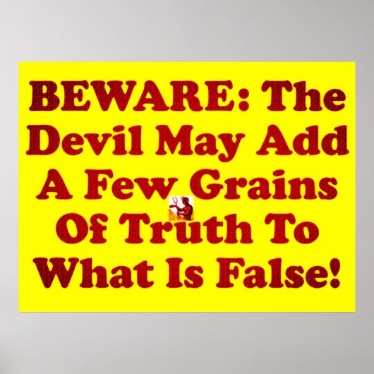 Der Teufel ist ein Lügner! Poster (Vorne)