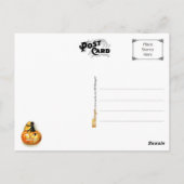 Der Teufel kommt zu Halloween ins Spiel! Postkarte (Rückseite)