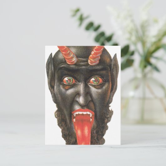 Der Teufel Postkarte (Stehend Vorderseite)