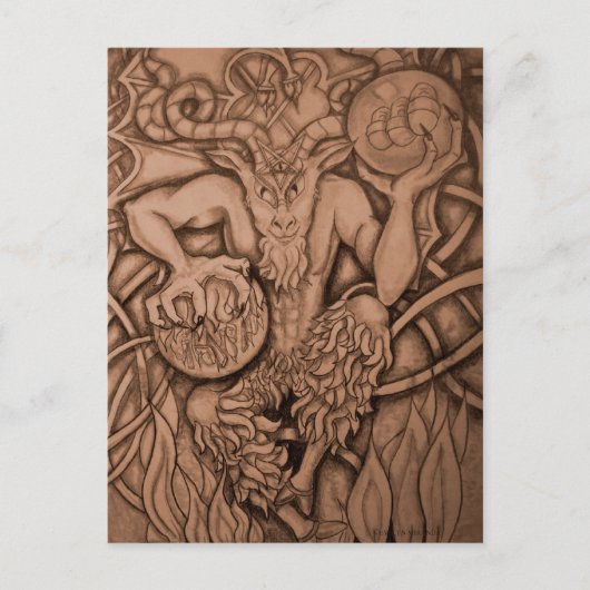 Der Teufel Postkarte (Vorderseite)