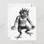 Der Teufel Postkarte (Vorne/Hinten)