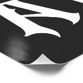 Der Teufel sah mich mit gesenktem Kopf  Poster (Ecke)