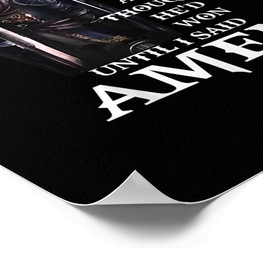 Der Teufel sah mich mit meinem Kopf herab, bis ich Poster (Ecke)