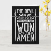 Der Teufel sah mich und dachte, er hätte gewonnen, Karte (Gelbe Blume)