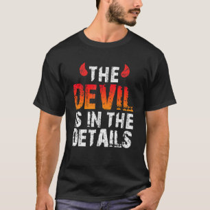 Der Teufel steckt im Detail im Satan-Teufel T-Shirt