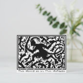 Der Teufel steckt im Detail Postkarte (Stehend Vorderseite)