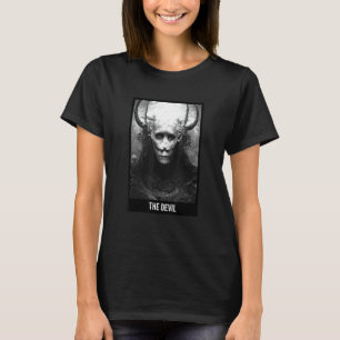 Der Teufel Tarot Card Satanic Goth Occult T-Shirt