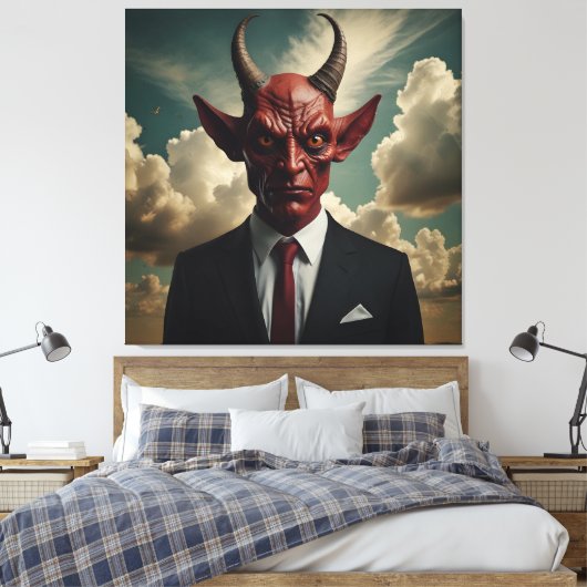 Der Teufel's Deal: Eine überraschende Drehung in E Leinwanddruck (Insitu (Schlafzimmer))