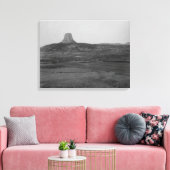 Der Teufelturm liegt 3 km entfernt mit Ranch im Leinwanddruck (Insitu (Wohnzimmer))